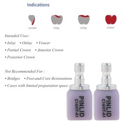 C14 Dental Lithium Disilicate Glass-ceramic Blocks HT/LT Emax Chairside CAD/CAM
