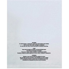 200 Pack 12×15 Suffocation Warning Self Seal Clear Poly Bags 1.5MIL 12″ x 15″
