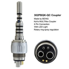 Dental High Speed Handpiece Mini LED Fiber Optic Small Head Turbine KAVO Coupler