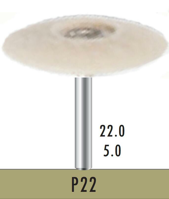 10 PCS Bomaoer Dental lab Felt Bobs & Burs P22 D=22 H=5.0MM