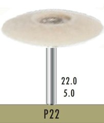 10 PCS Bomaoer Dental Lab Felt Bobs & Burs P22 D22mm H5.0mm