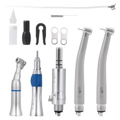 1 Set Estilo Dental 4 Agujero Alta y Baja Velocidad /Kit de Pieza de Mano de
