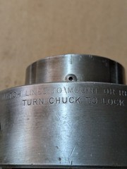 HARDINGE 5″ 4 JAW CHUCK TAPER MOUNT
