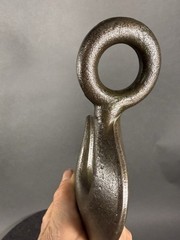 Vintage Rigging Hook With Reverse Eye. UW26. 1-1/4” Throat And 1-3/8” Eye.