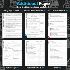 Address Book with Colorful Alphabetical Tabs (4.7″ X 6.2″) – Telephone Address