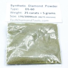 TechDiamondTools Diamond Powder 170 Grit 90-75 Microns, 25 cts = 5 Grams