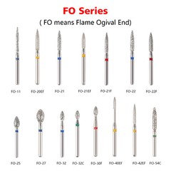 100pcs SANDENT Dent Diamond Burs For High Speed Handpiece Friction Grip 1.60mm
