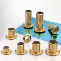 100 x Brass Hollow Tubular Rivets Eyelet M0.9/1.3/1.5/1.7/2/2.3/2.5/3/4/5/6 DIY