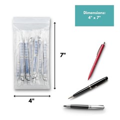 4000 Pcs 4″ x 7″ Zipper Bags Clear 2 Mil Reclosable Self Seal Packaging Polybag