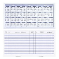 20 Pack Checkbook Register, Check Registers for Personal, Blank Ledger Transa…