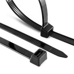 1000-Pack Premium 12″ Inch Black Nylon Zip Ties, 60 lbs, UV Resistant, 4.8mm