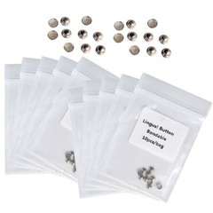 50pcs AZDENT Dental Orthodontic Lingual Buttons Bondable Round Base 5 Packs