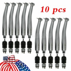 10*NSK Style Dental High Speed Turbine Handpiece with Quick Coupler Swivel 4Hole