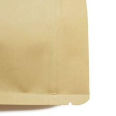 100 Kraft Stand Up Resealable Bags Snack Packaging Pouch w/Window Many Sizes