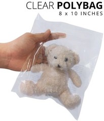 Poly Bags Suffocation Warning Clear Merchandise 1.5 mil For Amazon