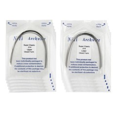 100Pcs Dental Orthodontic Arch Wire Super Elastic NiTi Round Ovoid Form 012-020