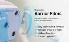 JMU 4″ x 6″ Medical Dental Barrier Film Tattoo Tape Adhesive Roll 1200 Sheets