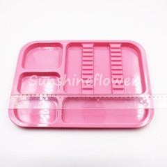 Dental Separate Autoclavable 135°C Divided Tray Plastic Set Up Trays 5 Color