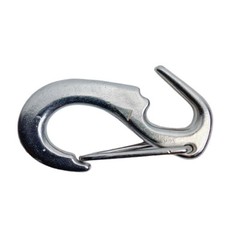 1-7/8″L Marine One Hand Snap Hank, Jib Hank Sail Snap Hook Stainless Steel 4 PCS