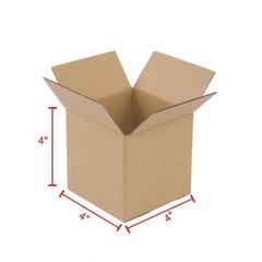 100 4x4x4 PREMIUM Cardboard Mailers Mailing Packing Shipping Boxes 4 x 4 x 4
