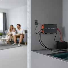 VEVOR 3000W Sump Pump Battery Backup System LCD Pure Sine Wave Power Inverter