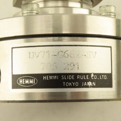 Hemmi Slide Rule UV71-G662-SV Valve 1/4″ NPT