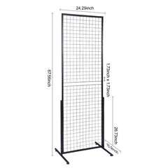 VEVOR 2′ x 5.6′ Grid Wall Panels Tower 2 Packs Wire Gridwall Display Racks