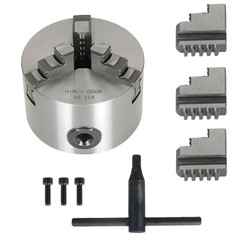 3 Jaw Lathe Chuck Manual Chuck 3″ Self-centering Lathe Drilling Part K11-80 80mm