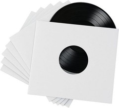 200 – Pack White Paper Vinyl 45 RPM Record Inner Sleeves 7-Inch LP Album