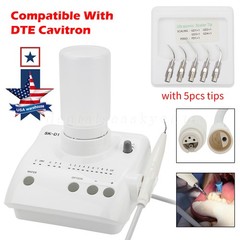 Dental Ultrasonic Piezo Scaler with Handpiece Bottles Tips Fit DTE SATELEC SK-D1
