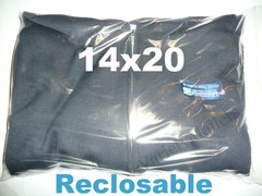 48 Reclosable Storage Bags 14”x 20” Clear 2 Mil Food Grade Zip-Top Bags 14×20