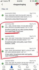 BaggiesSince1987 – 175175 Zip Seal DESIGN BAGS Panther Gold 100 PCS, 👀Details🔽