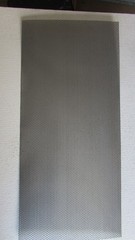 1/8″ HOLES—18 GAUGE 304 STAINLESS PERFORATED SHEET– 11″ X 24″
