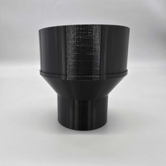 4 Inch To 2-1/2 Inch Dust Collection Reducer Adapter , 4in To 2.5in