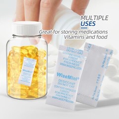 1 Gram 100 Silica Gel Packets, Tyvek Food Grade Dessicant Packs