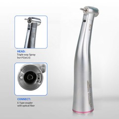 Dental 1:5 Fiber Optic LED Contra Angle Handpiece Internal four spray fit NSK to