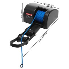 35 LBS Electric Anchor Winch with Roller & Remote Control for Boat Marine Winch