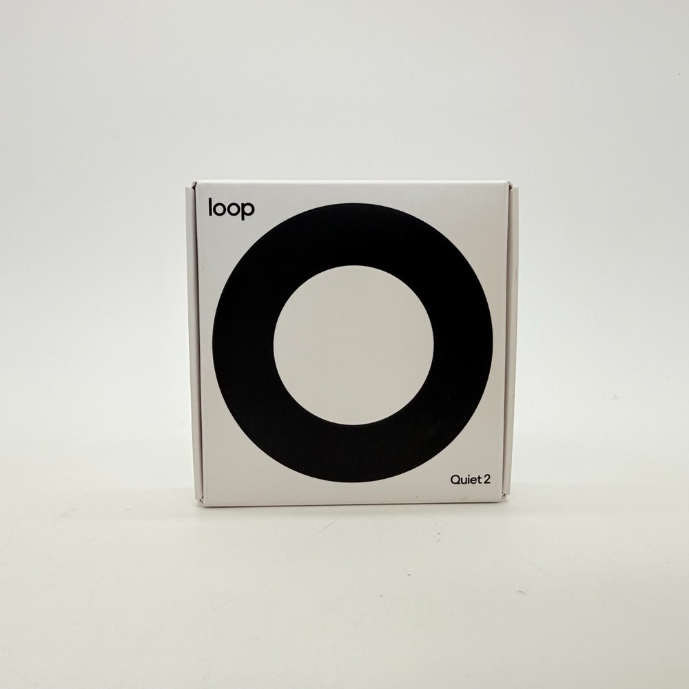 Loop Quiet 2 Noise Reduction Earplugs 14/21 Black New Sealed