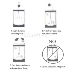 Sterilization Pouches- 3.5 ” x 10 ” Dental Medical Self Seal Pouch Bag 200 Bags