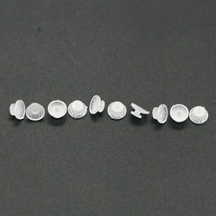 10 Pcs/Pack Dental Orthodontic Ceramic Clear Lingual Button Bondable Round Base