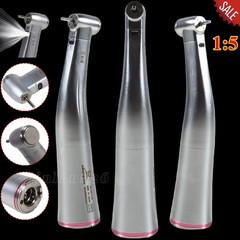 NSK Ti-MAX X95L Style Dent 1:5 LED Fiber Optic Contra Angle Handpiece Red Ring