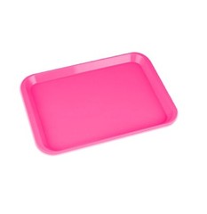 Dental Instrument Flat Setup Trays Size B Neon Pink (5 Trays)