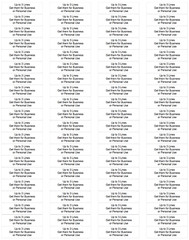 80 Personalized Return Address Labels Custom Printed Self-Adhesive 1/2 x 1 3/4