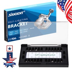 20Pcs/Pack Dental Orthodontic Self Ligating Braces Bracket Metal Brackets