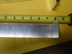 2″ X 7 1/2″ ALUMINUM ANGLE 1/8″ THICK 1 1/2″ IN LENGTH (4 PIECES)