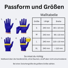 Bingold Disposable Gloves Nitrile 30PLUS, Cobalt Blue L Cardboard Cleaning Gloves