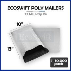 1-10000 10 x 13 “EcoSwift” Poly Mailers Envelopes Plastic Shipping Bags 1.70 MIL