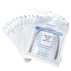 Alambre arco rectangular NITI súper elástico para ortodoncia dental Forma Nature