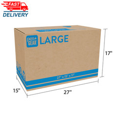 (10 Pack) Large Moving Boxes, 27L X 15W X 17H, Kraft
