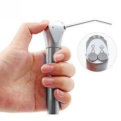 Dental 3 Way Air Water Spray Triple Syringe Handpiece w/ 2 Nozzles Tips Tubes